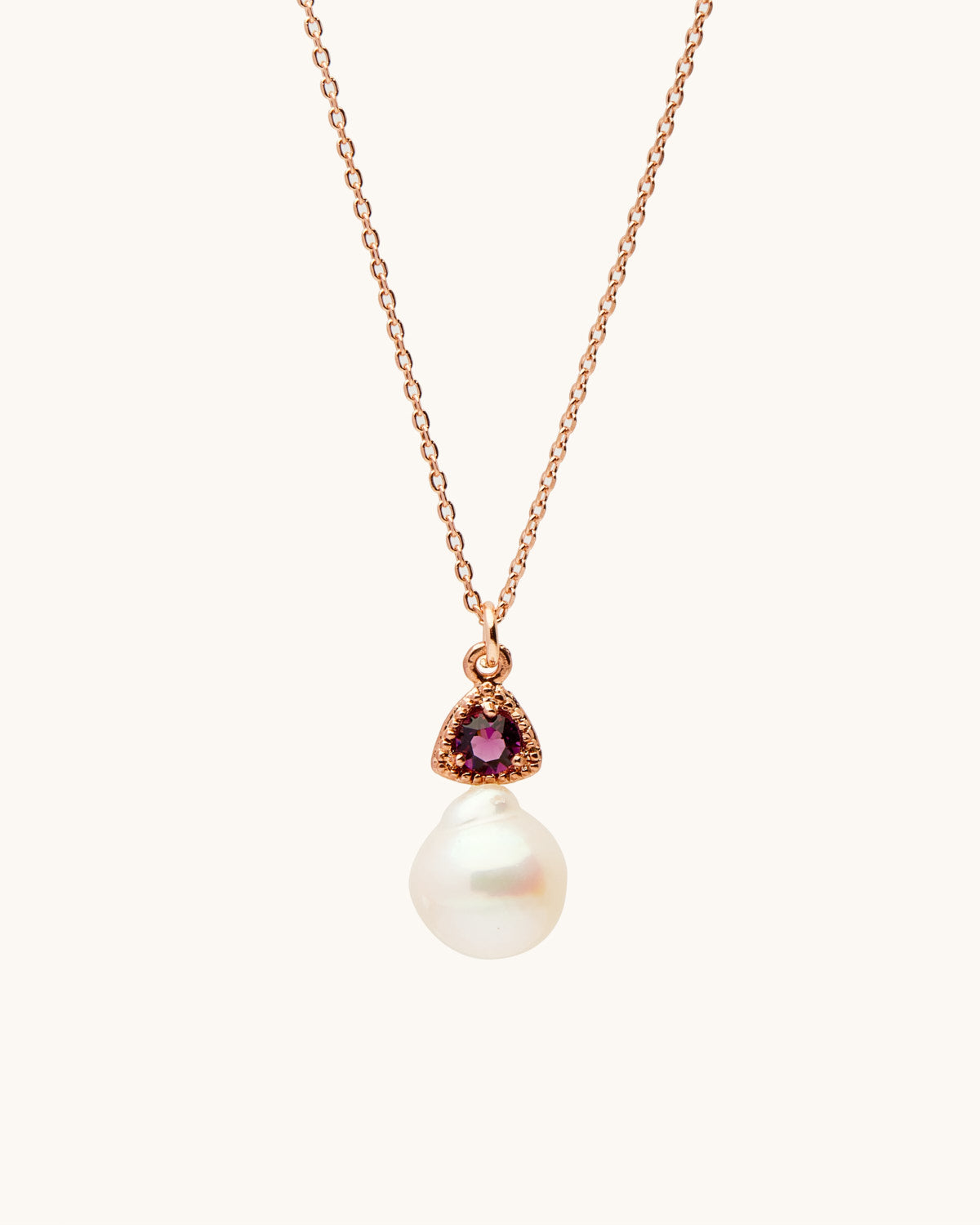 Lilac Pearl Necklace