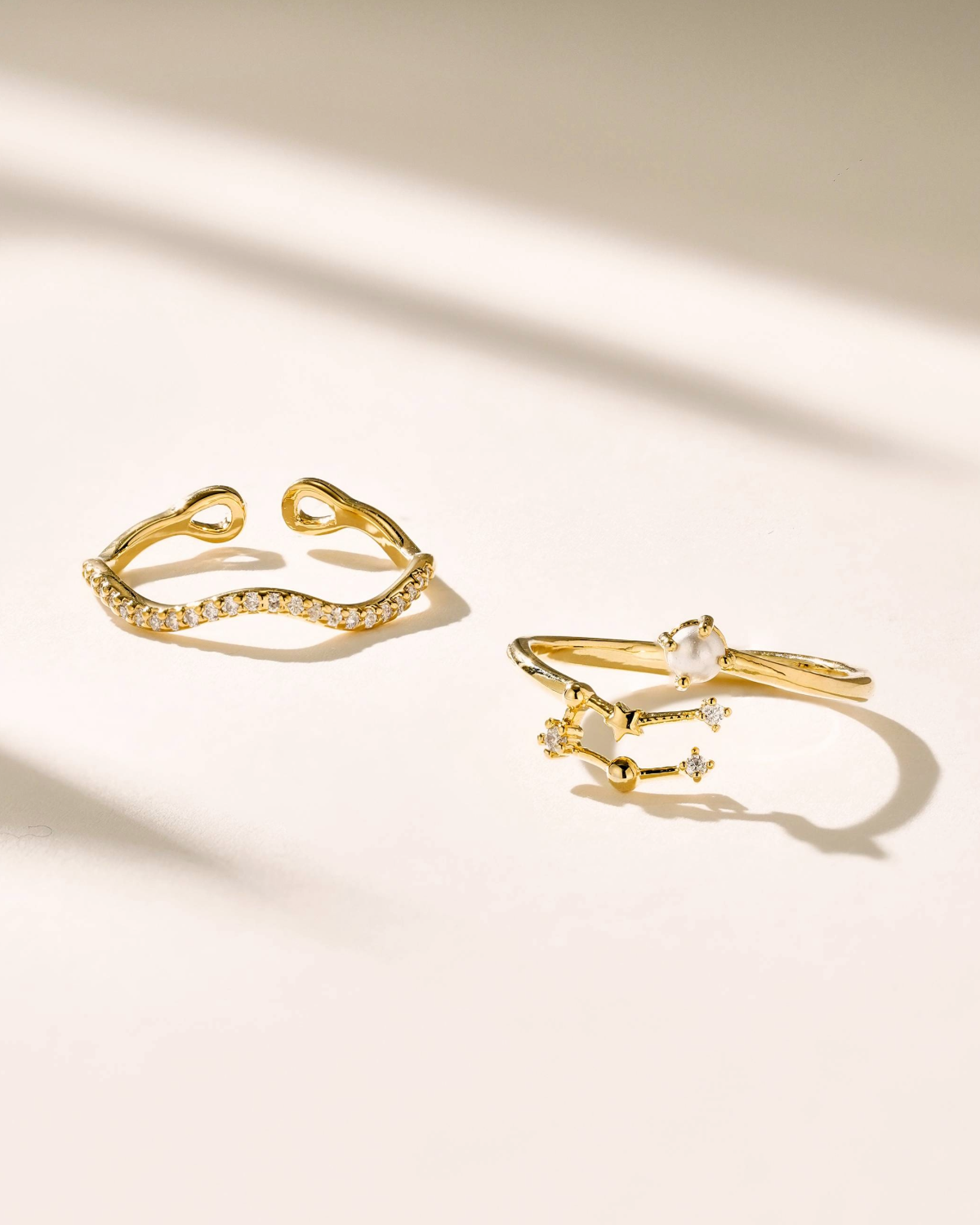 Infinity Zodiac Ring Set