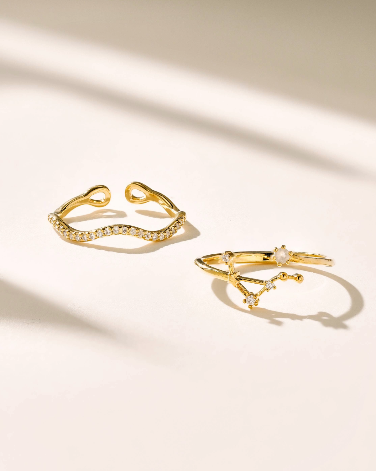 Infinity Zodiac Ring Set