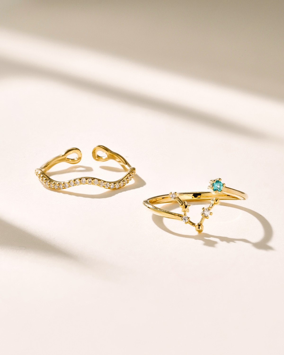 Infinity Zodiac Ring Set