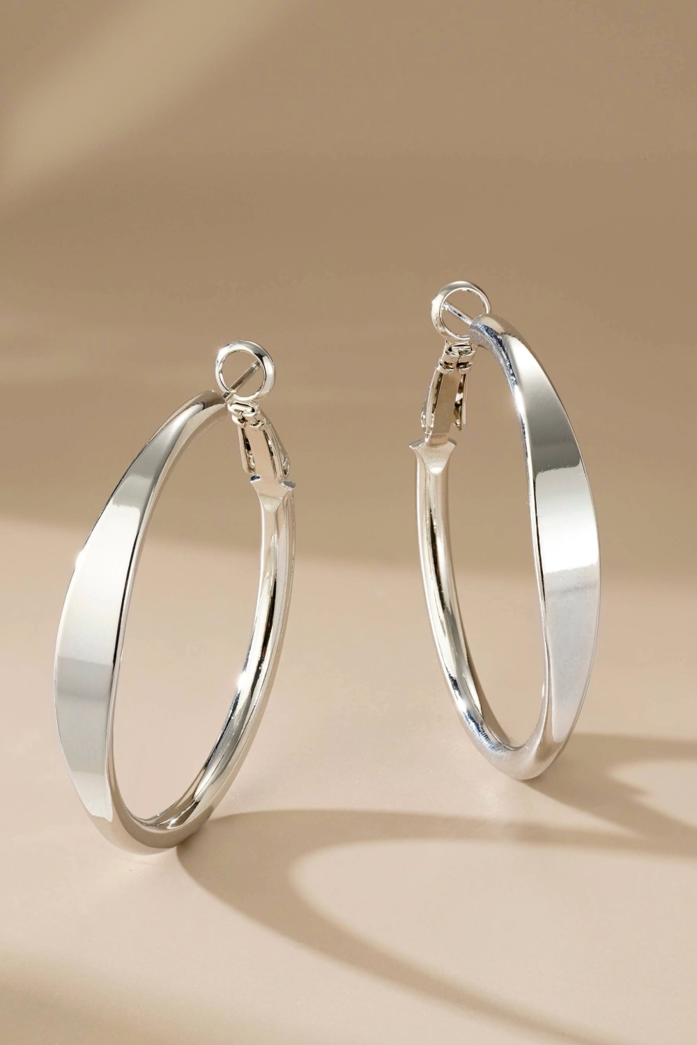 Chavez Silver Hoop Earrings