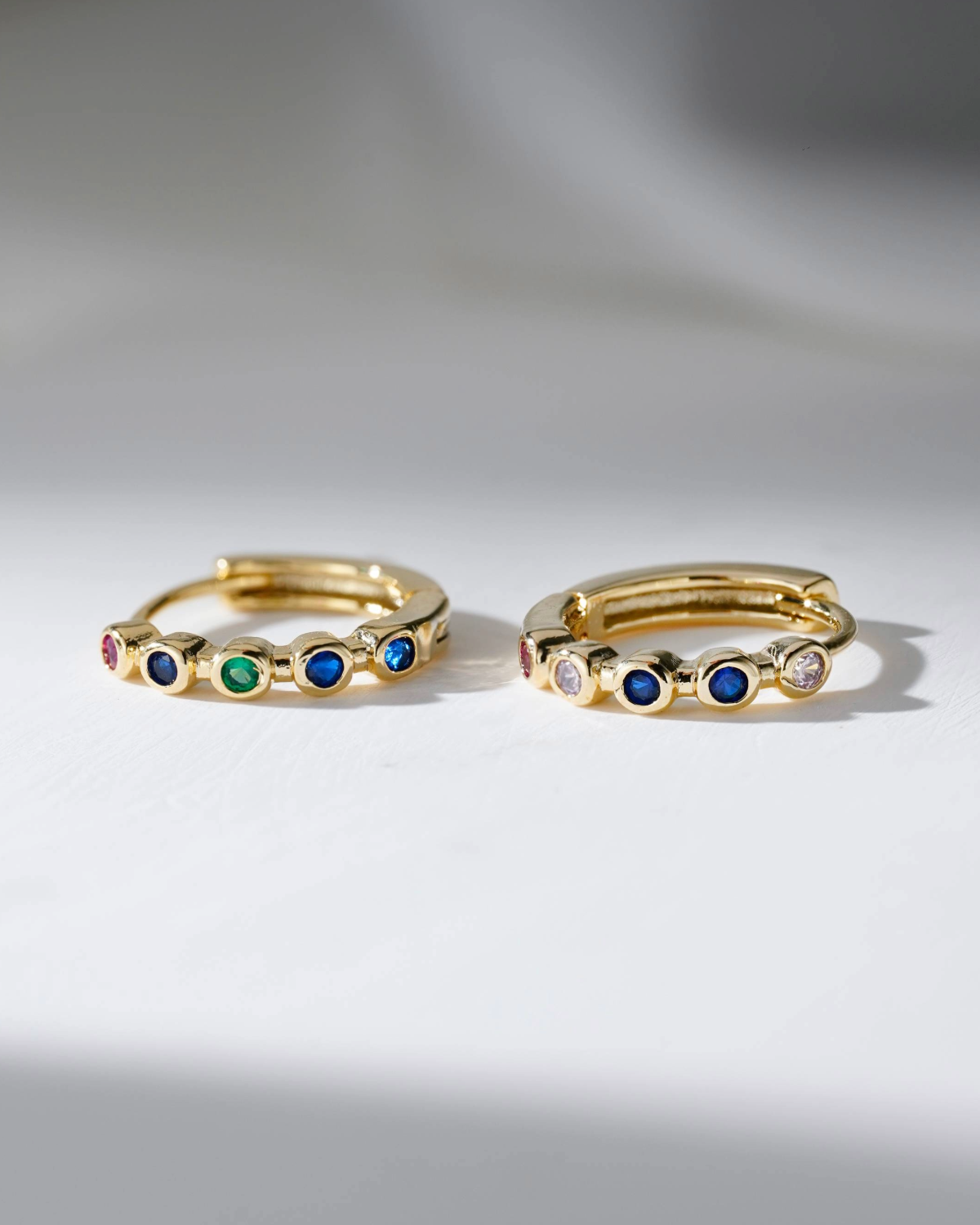 Lunar Rainbow Mini Hoop Earrings