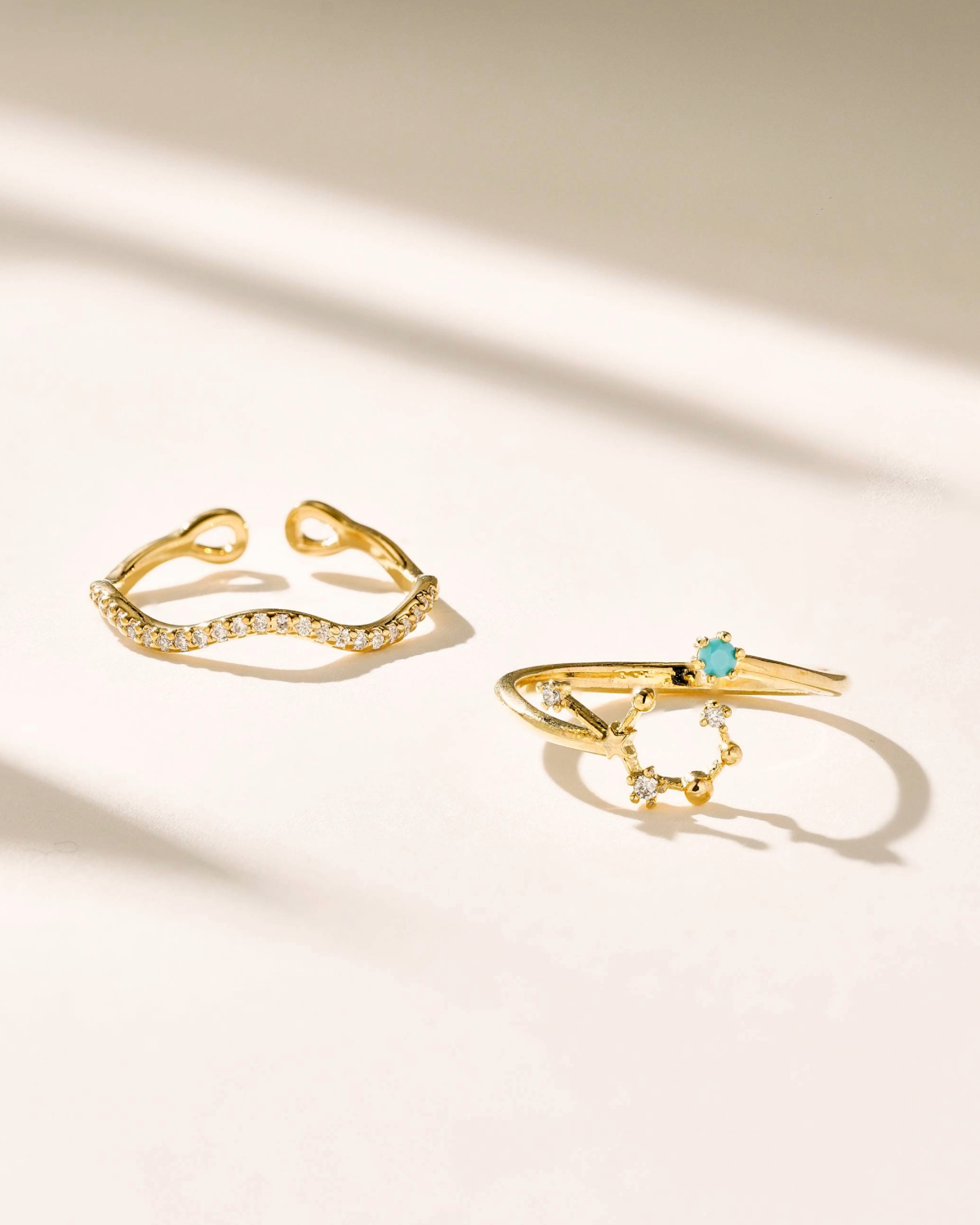 Infinity Zodiac Ring Set