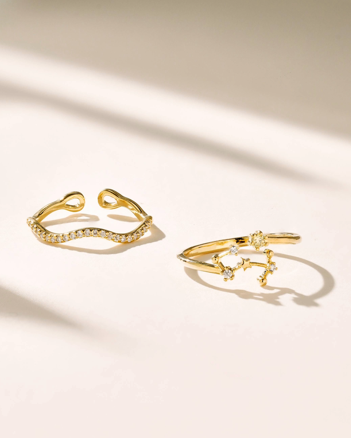 Infinity Zodiac Ring Set