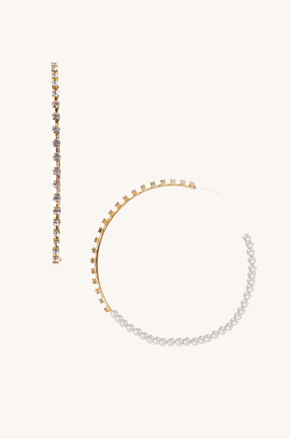 Clerissa Pearl Hoop Earrings