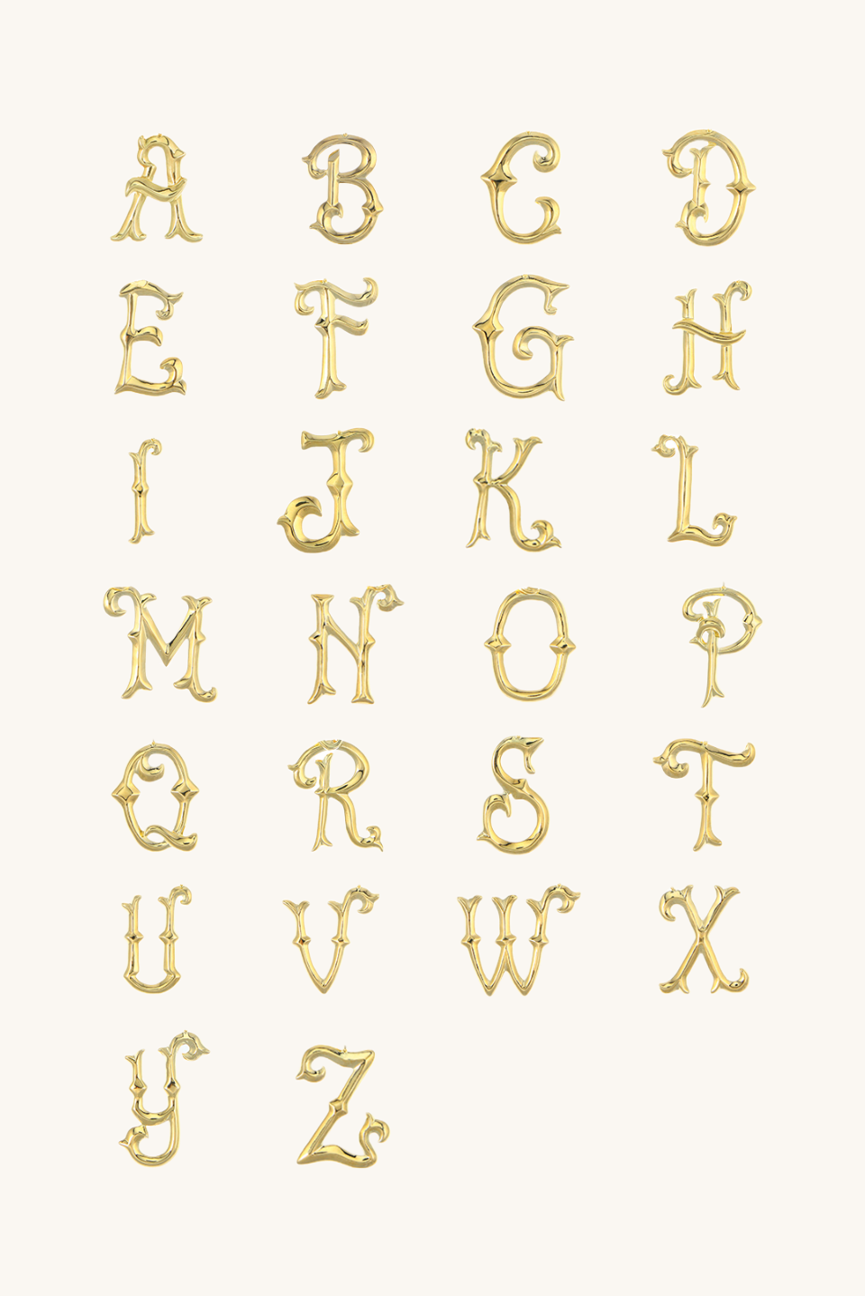 Preston Alphabet Letter Chain Necklace