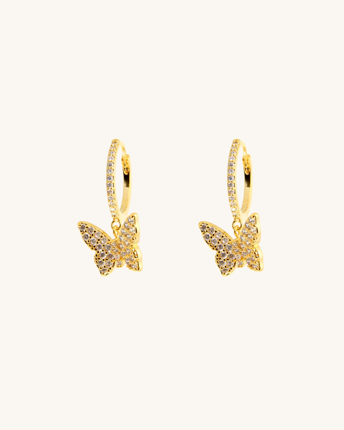 Rue Gembon Butterfly Huggie Earrings