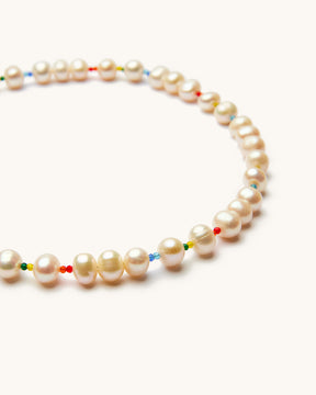 Tinker Rainbow Pearl Necklace