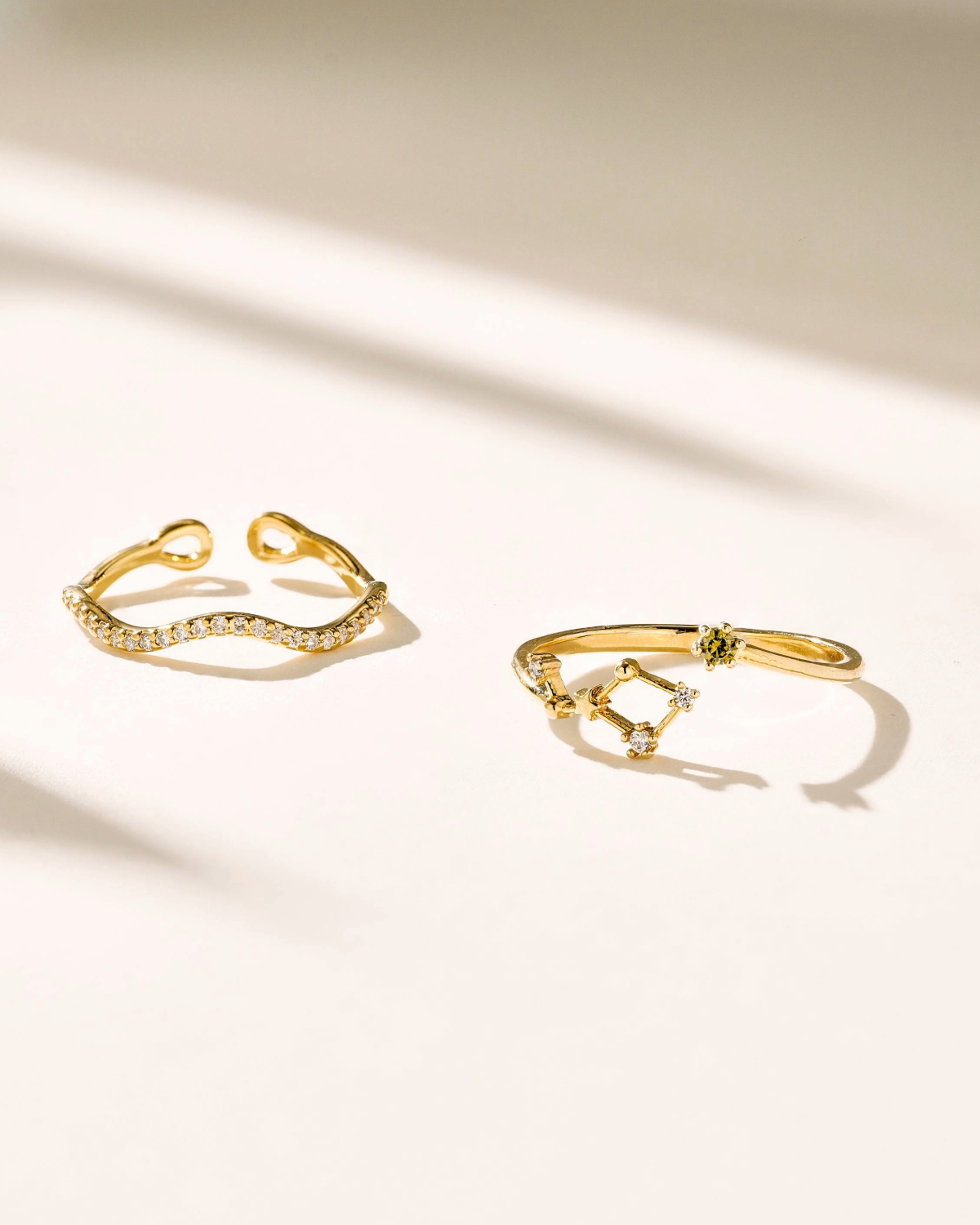 Infinity Zodiac Ring Set