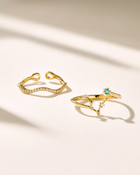 Infinity Zodiac Ring Set