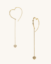 Meyer Gold Heart Earrings