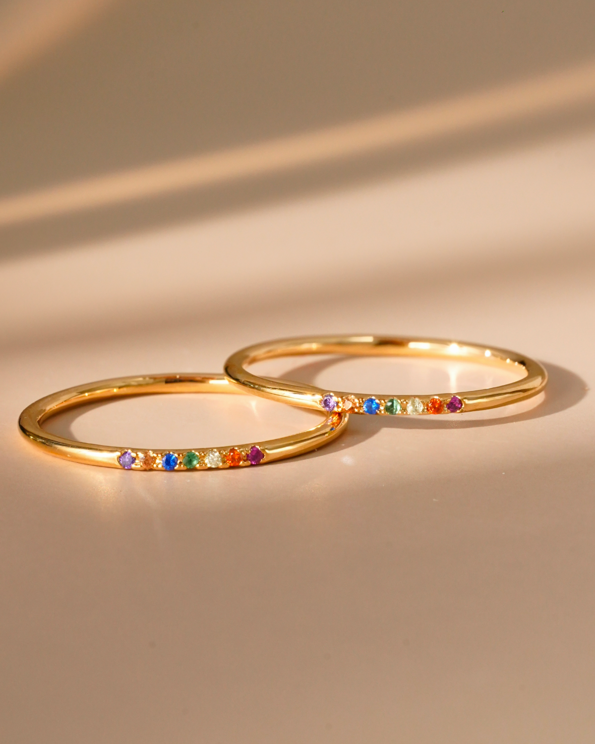 Skya Rainbow Ring Set