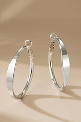 Chavez Silver Hoop Earrings