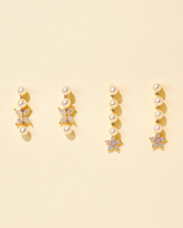 Polina Pearl Earring Set