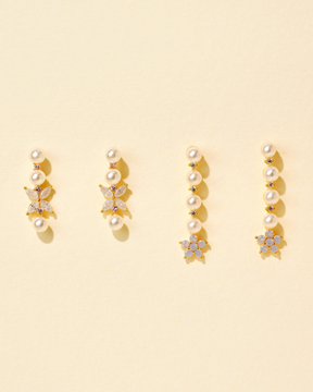 Polina Pearl Earring Set