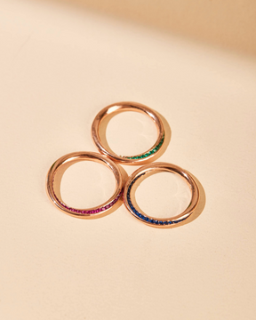 Creme Trio Ring Set