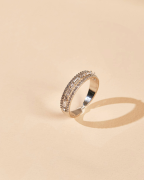 Beam Silver Ring Set