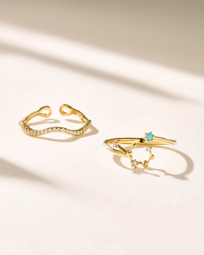 Infinity Zodiac Ring Set