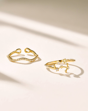 Infinity Zodiac Ring Set