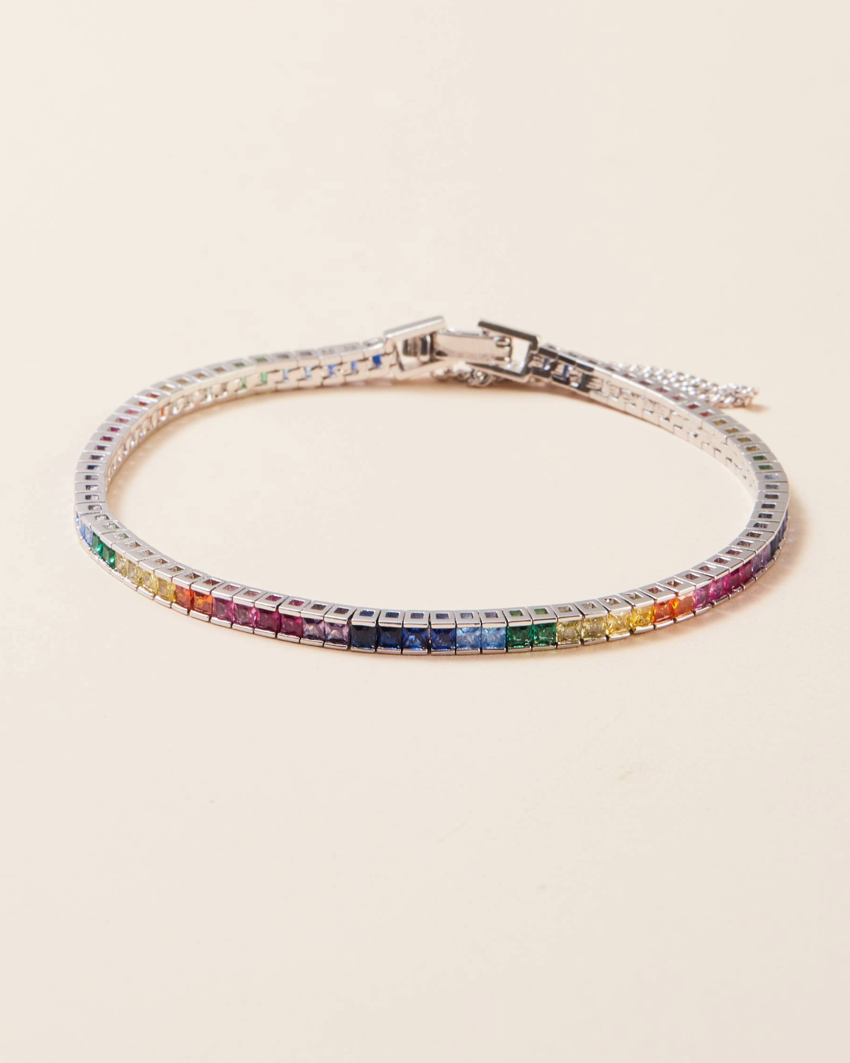 Rainbow Silver Bracelet