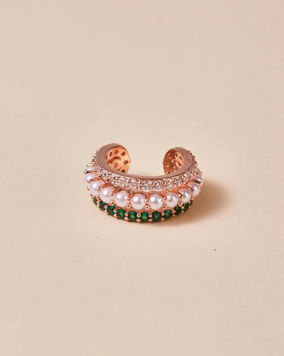 Blinka Emerald Pearl Earcuff