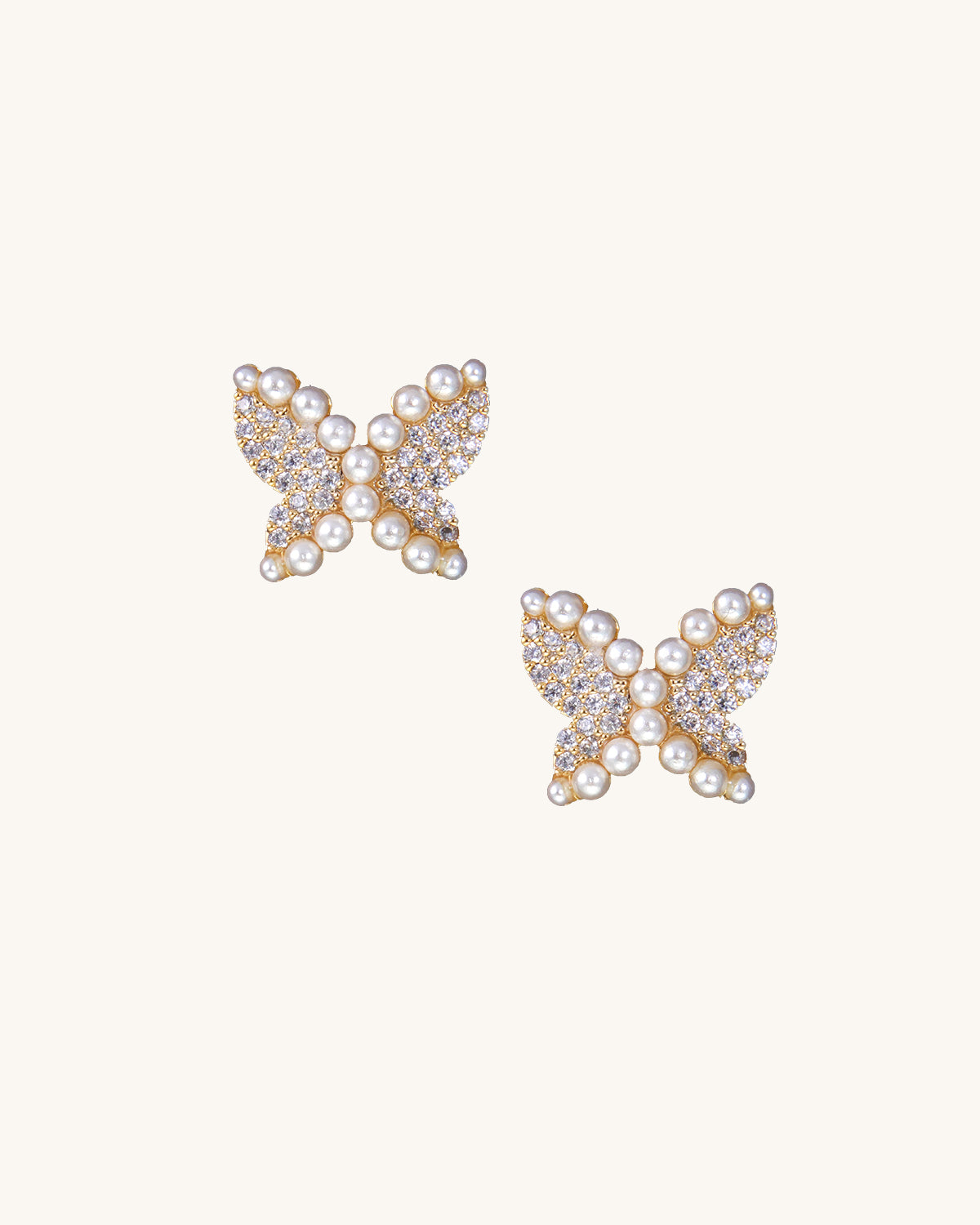 Olive Butterfly Earrings